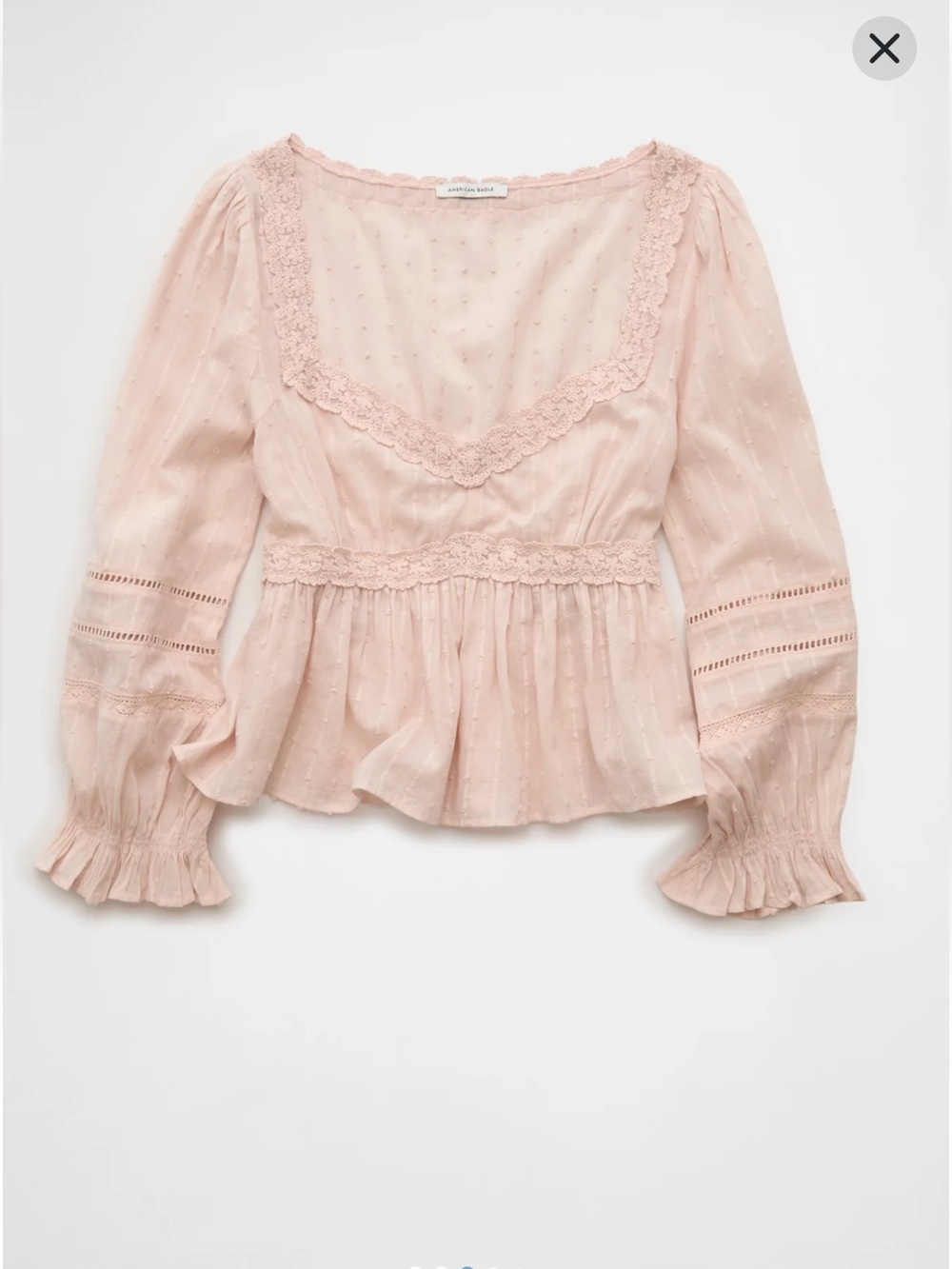 American Eagle Babydoll Top NWT MEDIUM